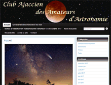 Tablet Screenshot of ajaccioastronomie.com